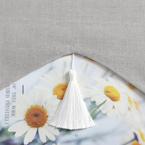 Delien Roman Shade with Tab-Top Hanging and Tassels - Beige, W x H 100 x 140cm