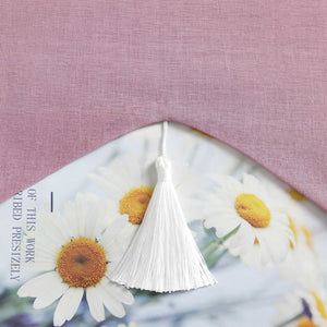 Delien Roman Shade with Tab-Top Hanging and Tassels