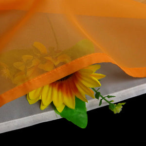 Two-Tone Cafe Curtain with Valances - Set of 2 - Gray, W x H 90 x 100cm