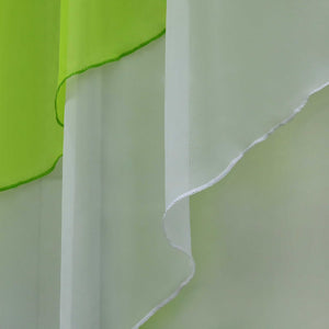 Two-Tone Cafe Curtain with Valances - Set of 2