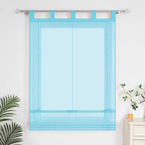 Roman Shade Solid Color Semi-Sheer Minimalist 1 Piece
