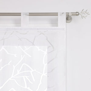 Roman Shade Semi-Sheer with Striped Pattern and Decorative Folds Solid Color 1 Piece - White, W x H 120 x 140cm