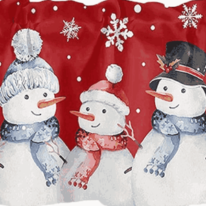 Cafe Curtain Christmas - Festive Valance - Red, H x W 55 x 145cm