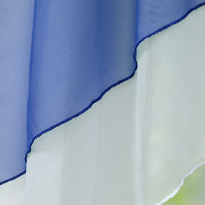 Two-Tone Cafe Curtain with Valances - Set of 2