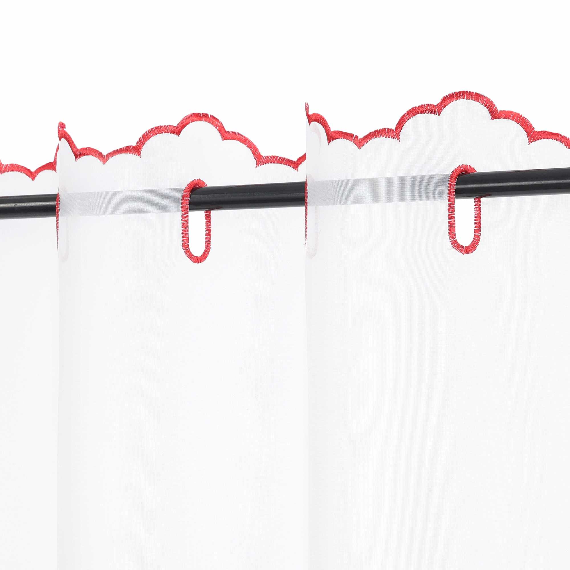 Christmas Cafe Curtain with Deer & Christmas Tree - Gold, H x W 45 x 90cm