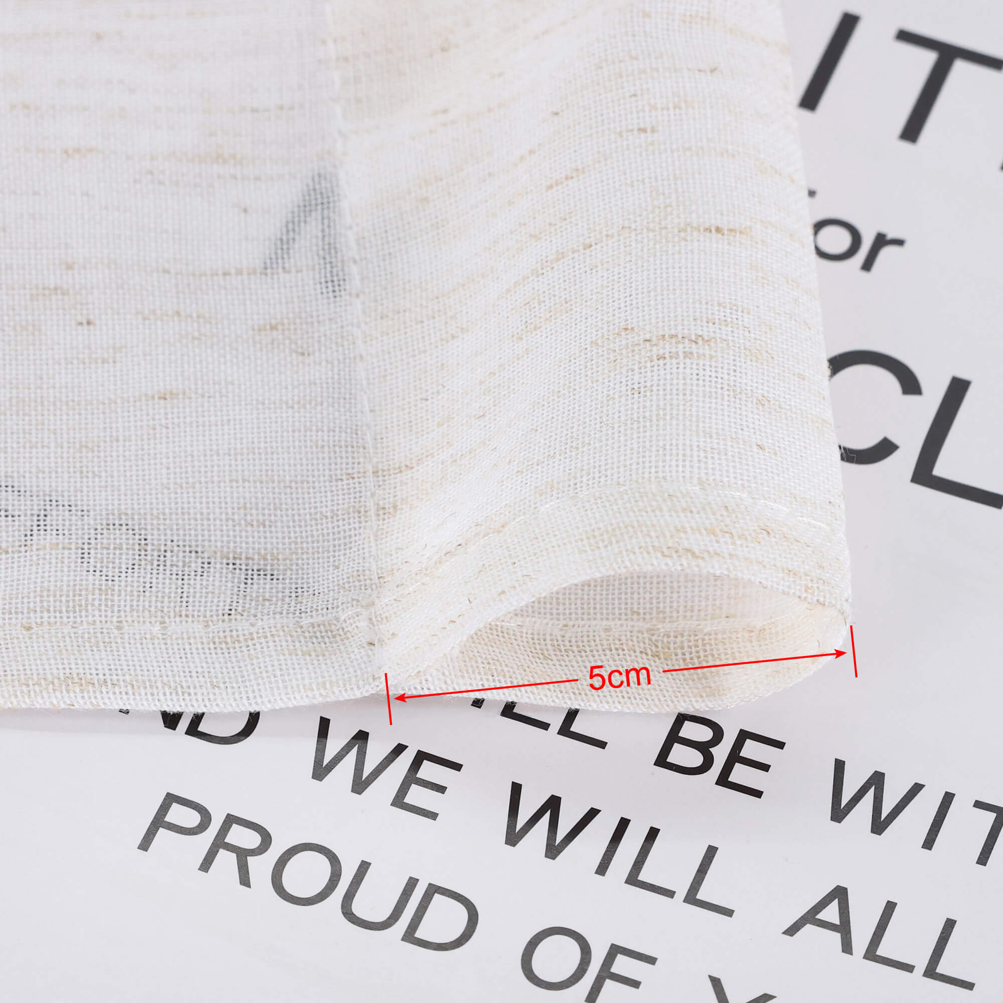 Cafe Curtains Semi-Sheer with Fine Slub-Yarn Texture Set of 2