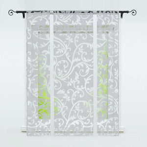 Roman Shade with Rod Pocket with Floral Pattern 1 Piece