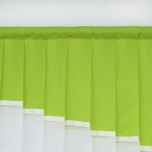 Romantic Curtain with Valance 2-in-1 Design - Beige, W x H 120 x 140cm