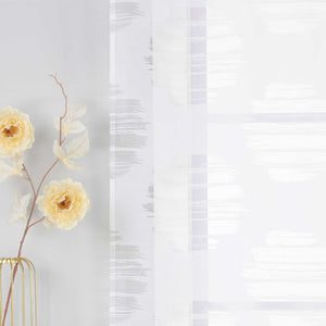 Curtain with Wavy Circle Pattern - Curtain-Tape Hanging Set of 2