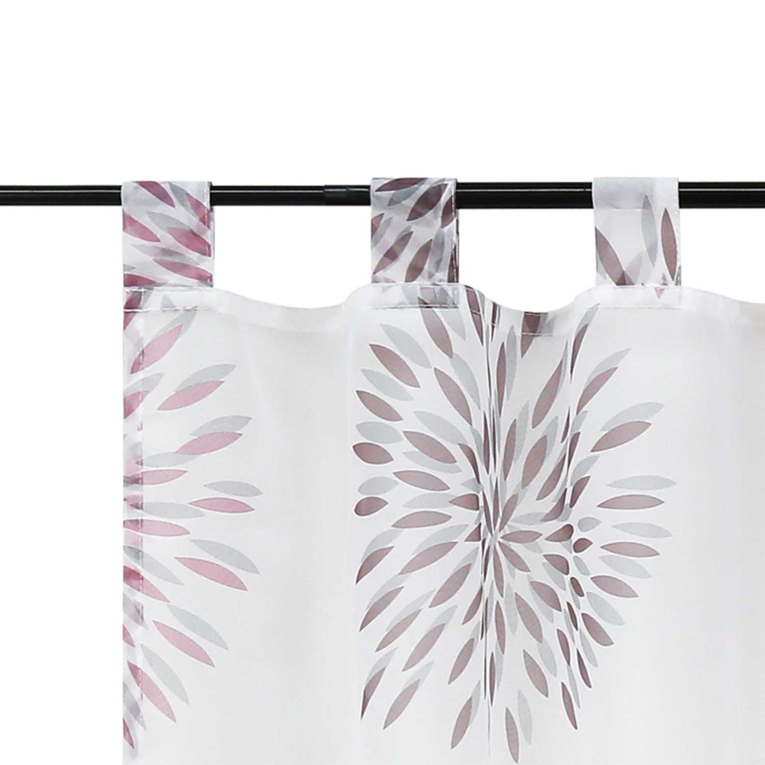Cafe Curtain with Fireworks Motif - Festive Window Decor - Green, H x W 60 x 140cm