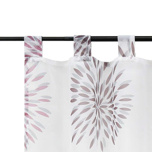 Cafe Curtain with Fireworks Motif - Festive Window Decor - Green, H x W 60 x 140cm